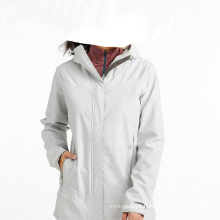 custom logo nylon rainwear jacket for women